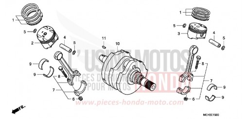 ALBERO MOTORE/PISTONE NSA700A9 di 2009